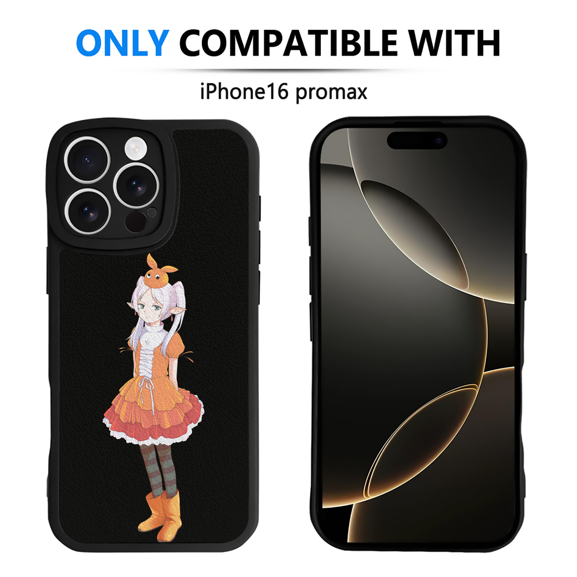 （画像用） 葬送のフリーレン Frieren 【iPhone 16シリーズ対応】シリコンスマホケース（レザー調） 材質：シリコン